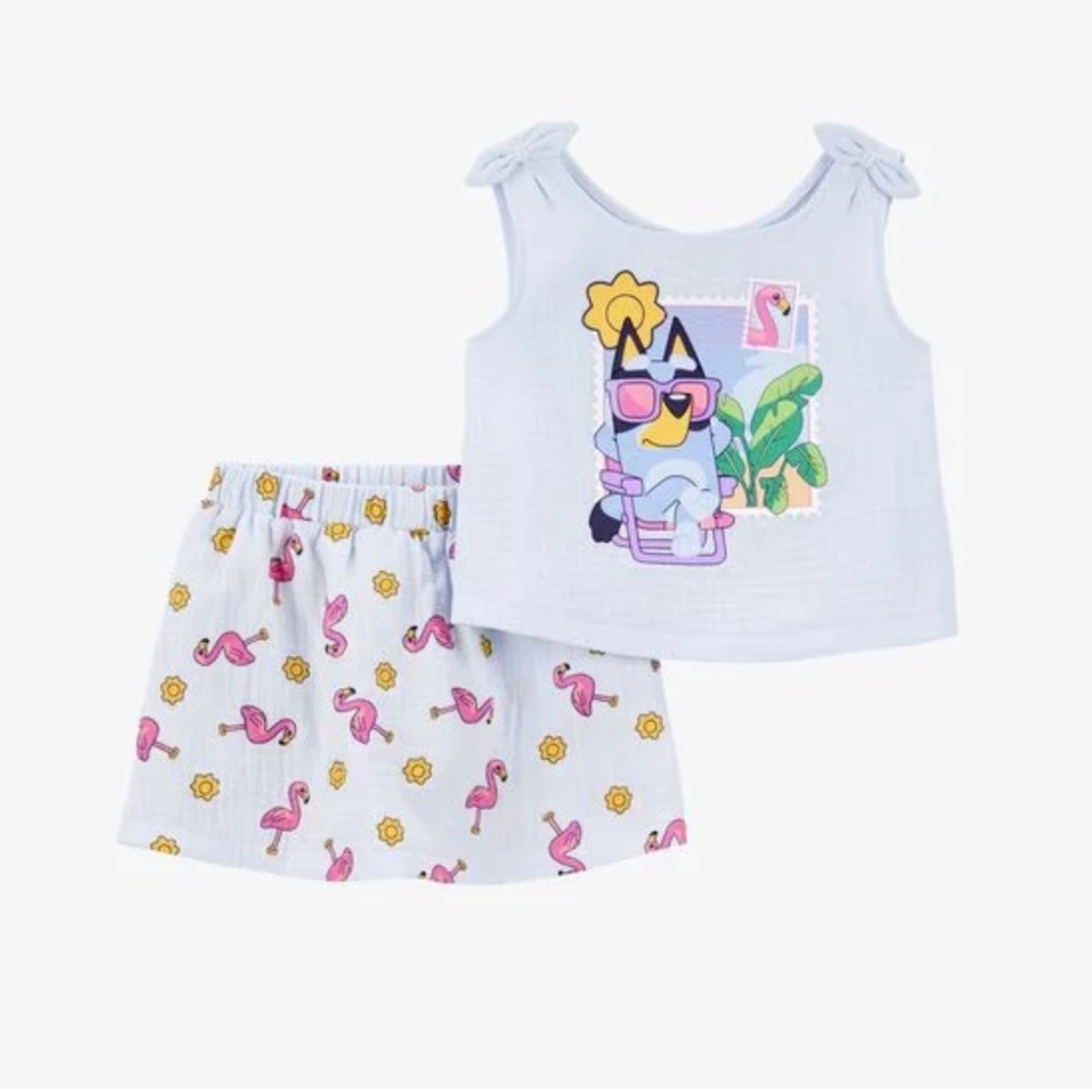 Carter’s Toddler 2-Piece Bluey Tank
Top & Short Set - Blue NWT
